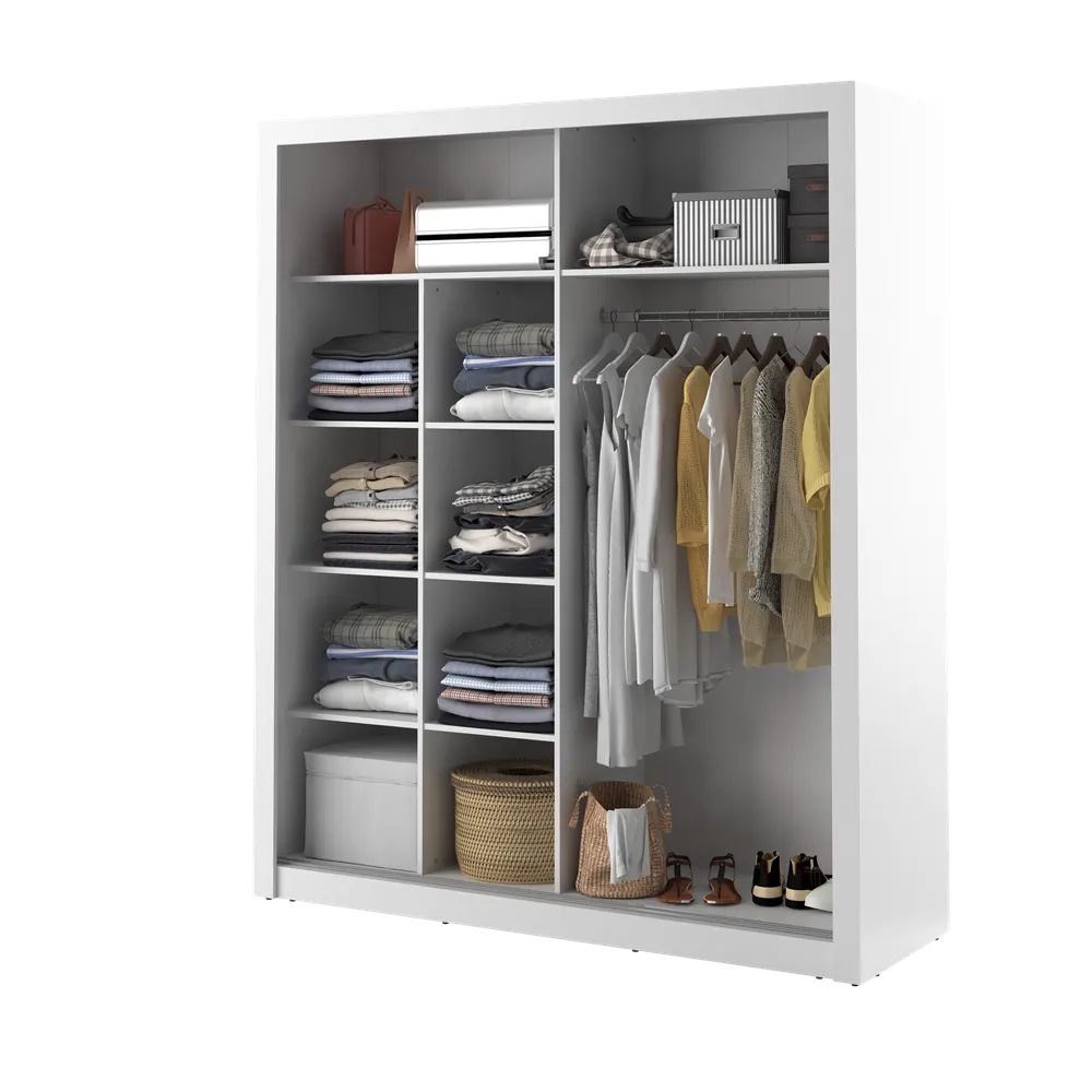 Szafa 2-drzwiowa z lustrami ARTI AR-08 203cm biała - AR8BI