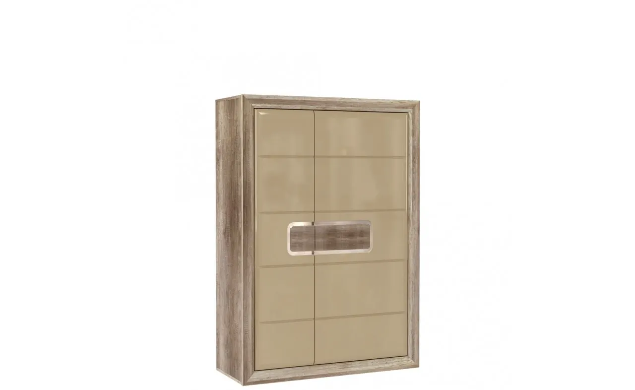 Szafa 2-drzwiowa niska TIZIANO 155x109 dąb antyczny beżowy Szafa 2-drzwiowa niska TIZIANO 155x109 dąb antyczny beżowy