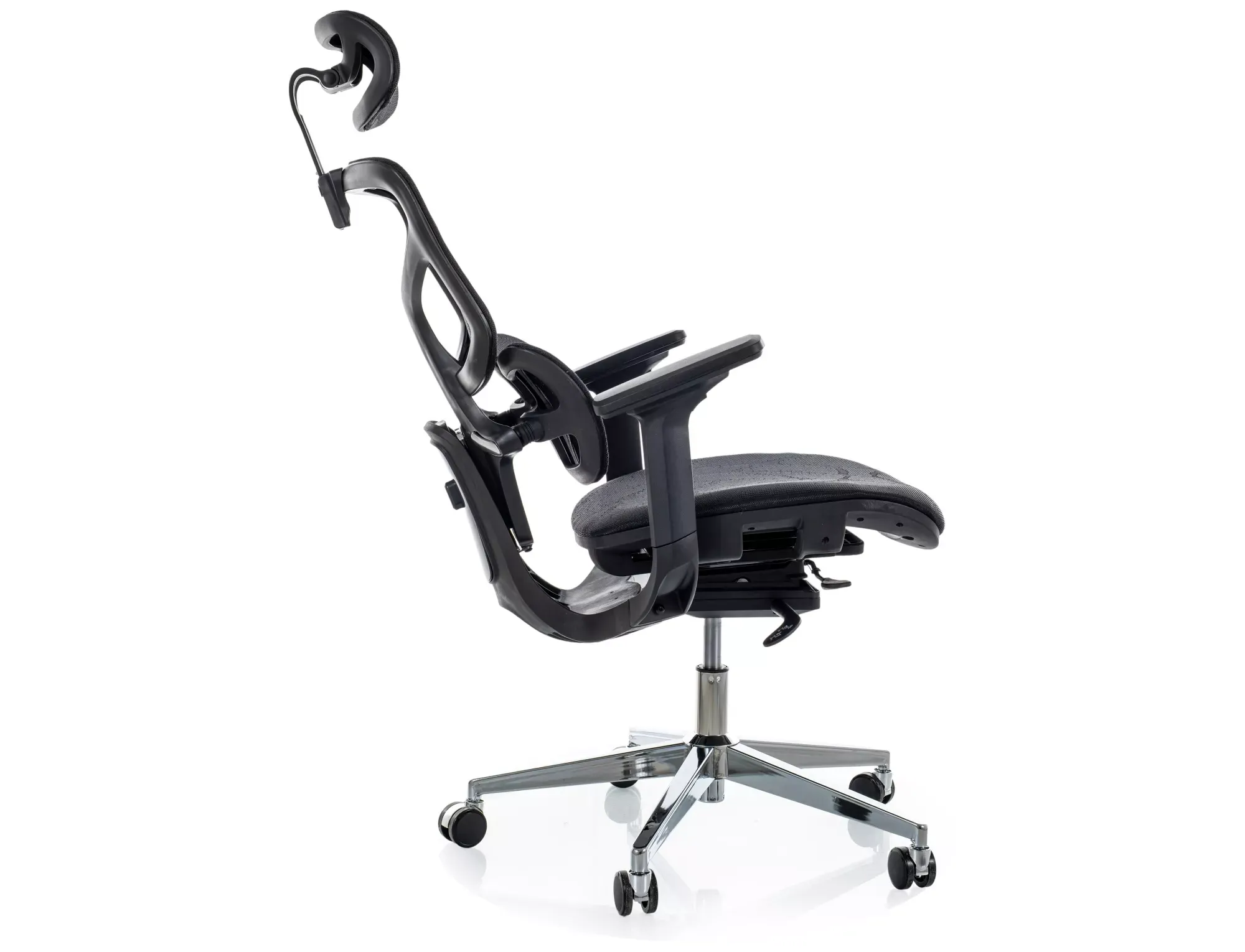 Fotel obrotowy ergonomiczny EQ-1 czarny — zdjęcie 3
