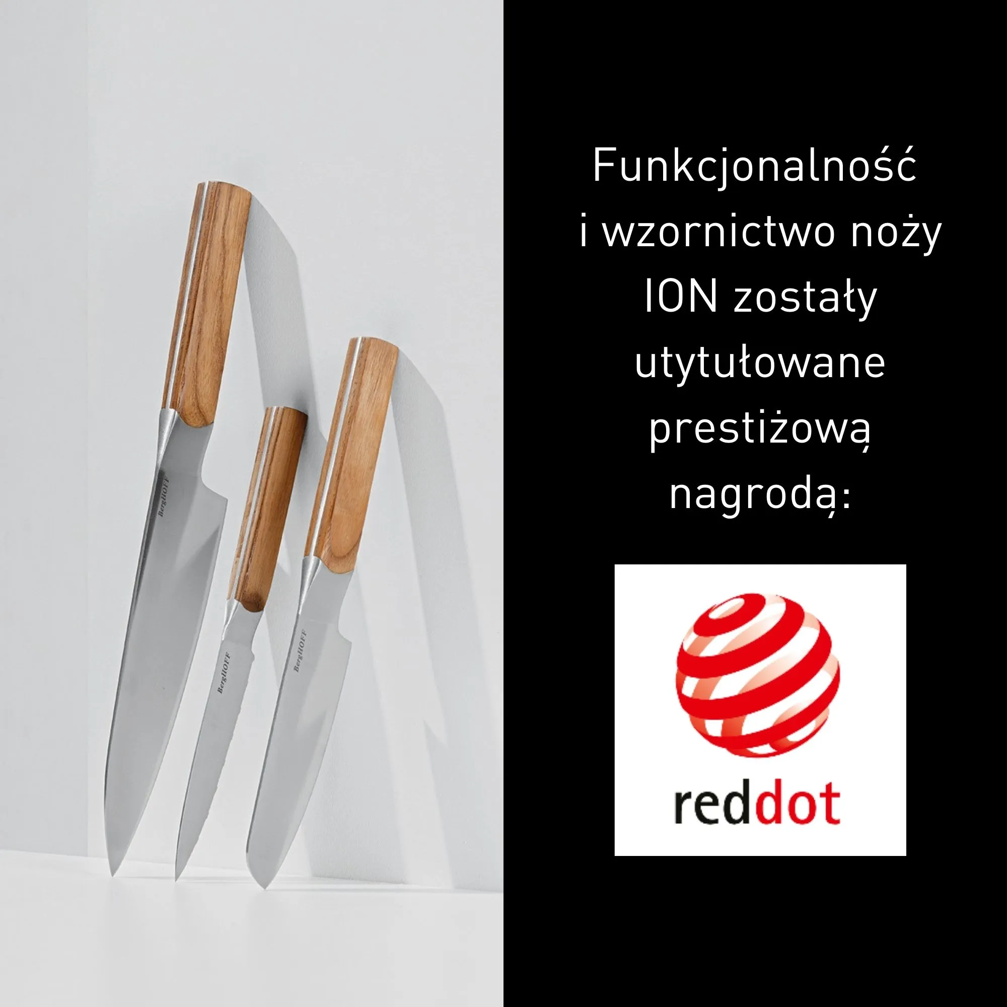 noże, set noży, stal nierdzewna, drewniane rączki, kuchenne