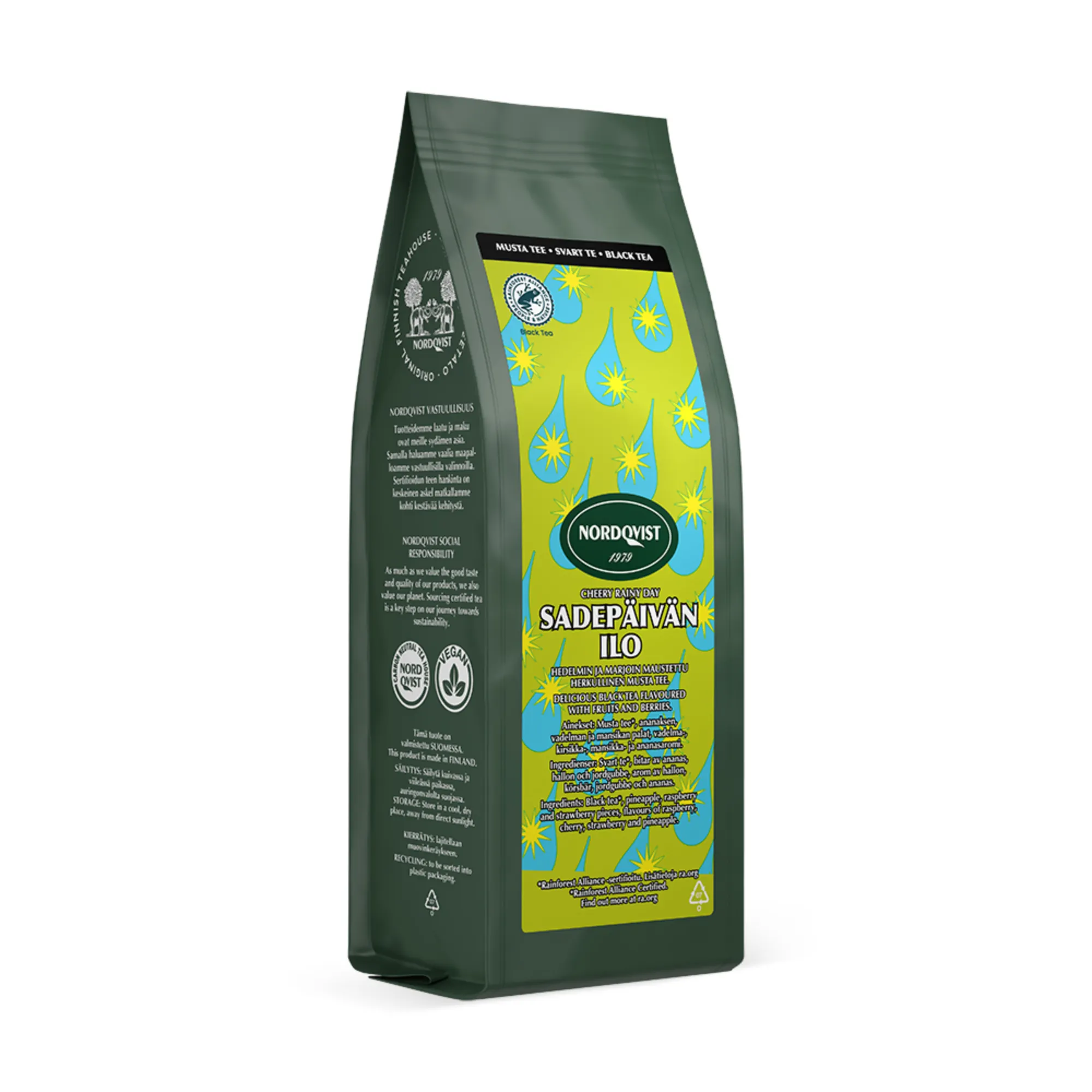 Herbata czarna CHERRY RAINY DAY owocowa nuta 80 g Nordqvist