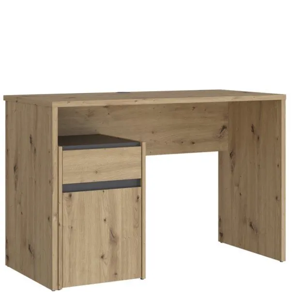 Biurko MODULTRICK z szafką i szufladą - dąb artisan, szary Biurko MODULTRICK z szafką i szufladą - dąb artisan, szary