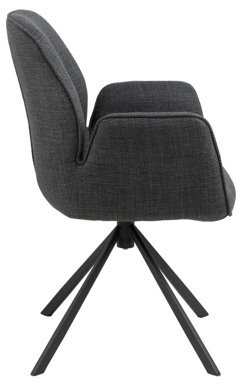 Krzesło obrotowe z podłokietnikami SPRING Ciemnoszary, Czarny (zamek błyskawiczny) - 0000101141