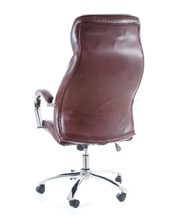 Fotel obrotowy Q-557 brązowy ekoskóra Signal - OBRQ557BR