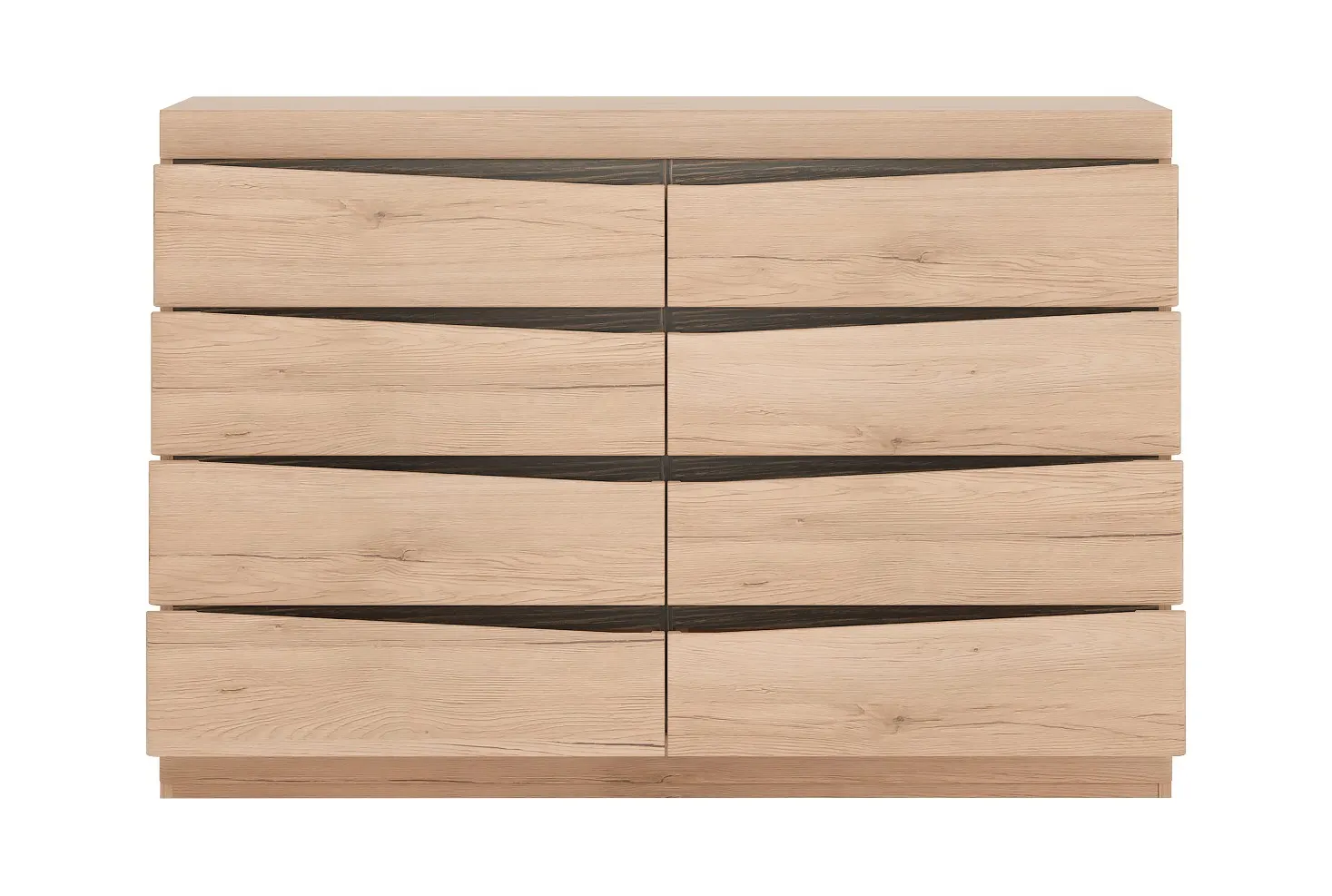 KOMODA z 8 szufladami SUMMER TYP 44 Dąb Sanremo jasny, Arusha