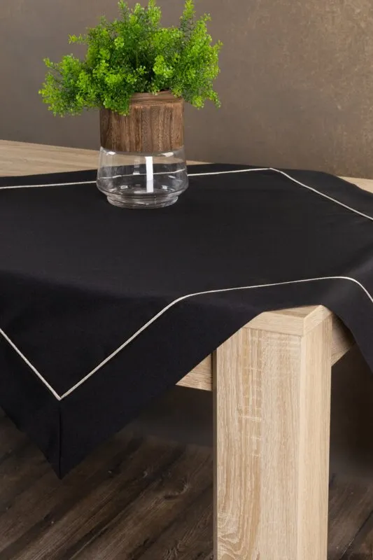 OBRUS MADELE 85 X 85 CM CZARNY