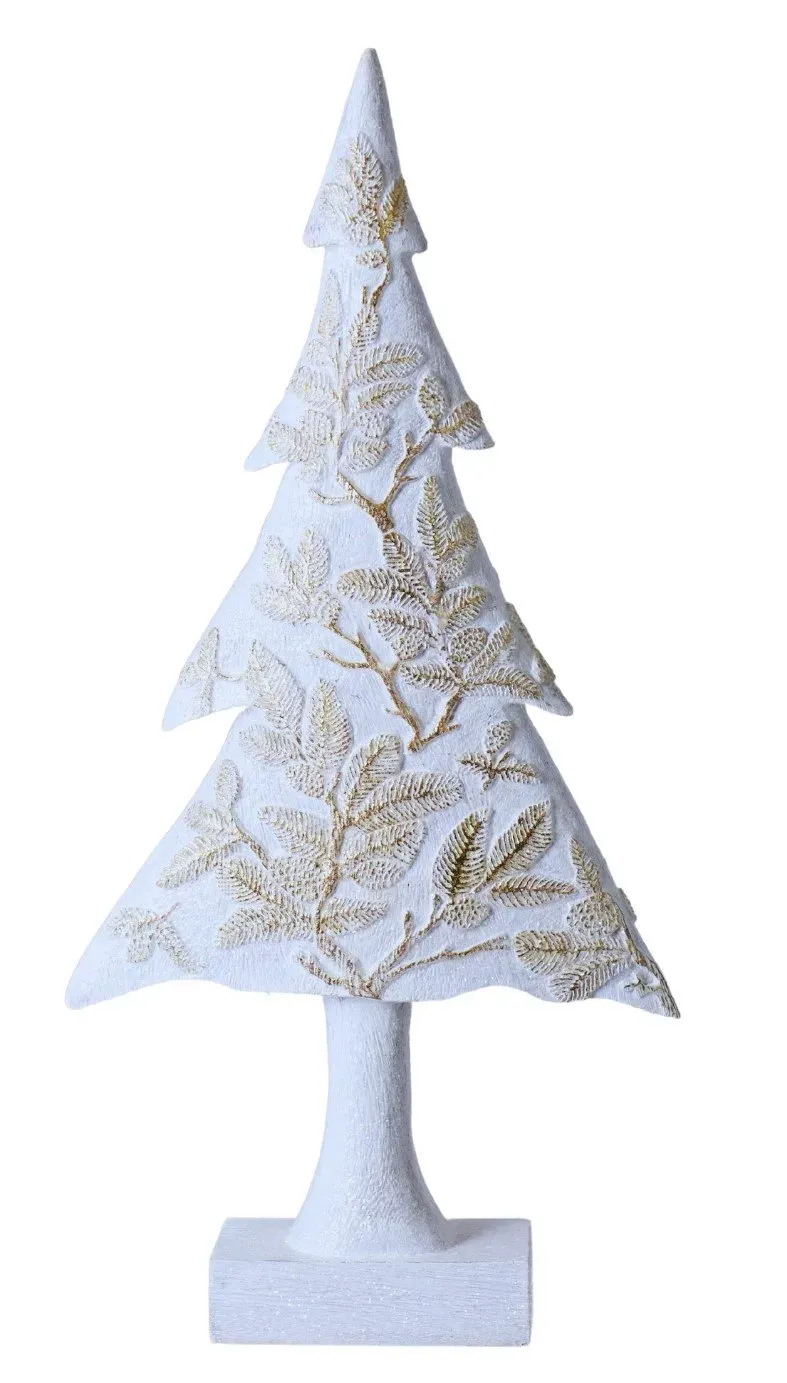 CHOINKA przecierana 5565 biało-złota