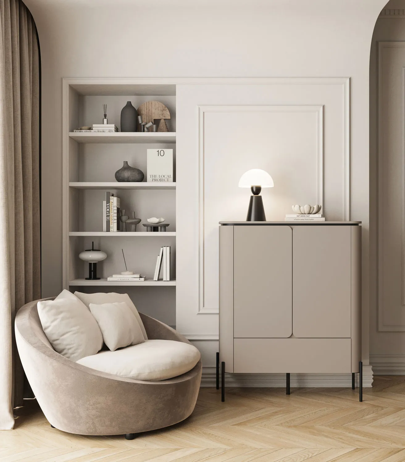 Komoda 2-dzwiowa z szufladą BELLO wysoka 98x123 congo - 24COOB42