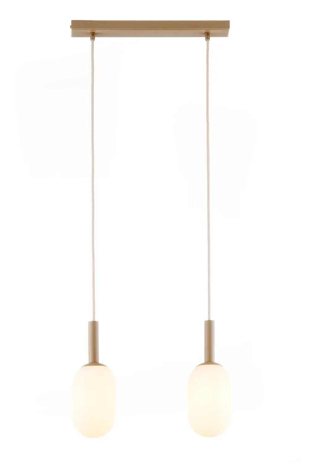 Lampa wisząca PLUUM 2 ciepły beż biały — zdjęcie 2