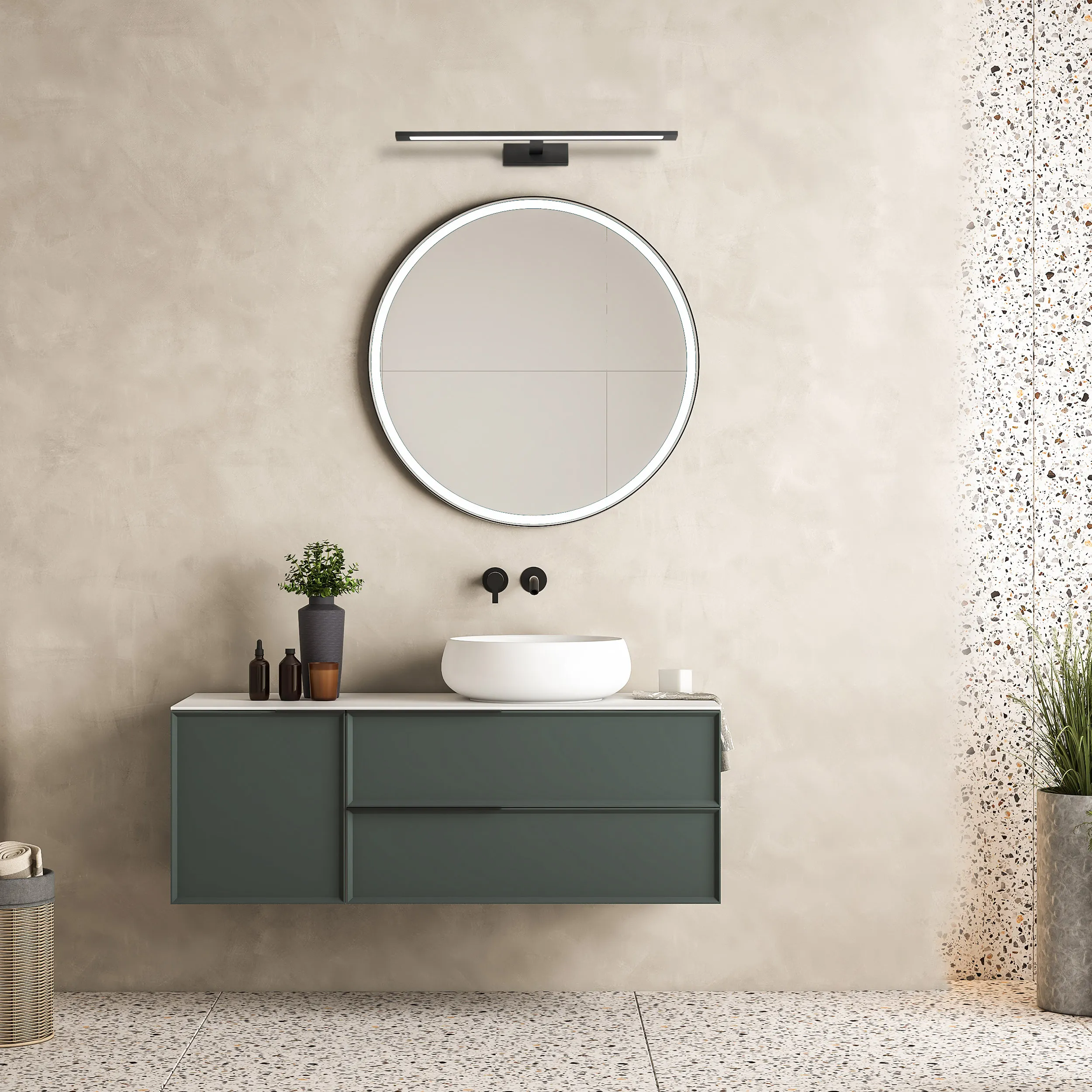 Kinkiet GALLERY LED 20W czarny 62x13x5cm - TK_18002