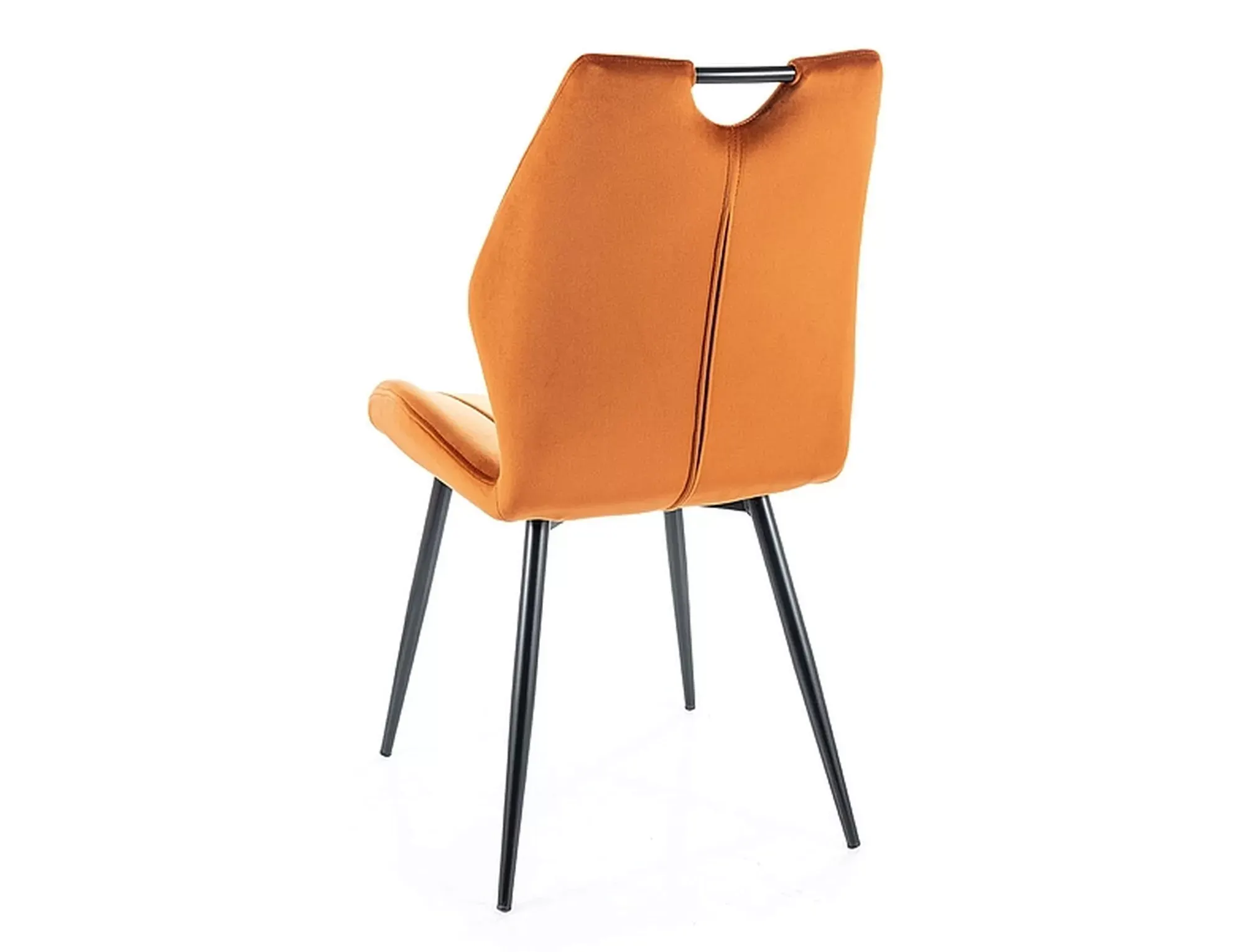 Krzesło tapicerowane ARCO VELVET Bluvel 4215 cynamonowy czarny stelaż - ARCOVCCY