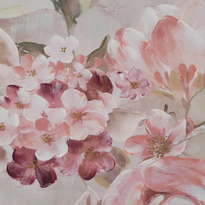 OBRAZ 611 80 X 80 CM CIEMNORÓŻOWY - EU_436656