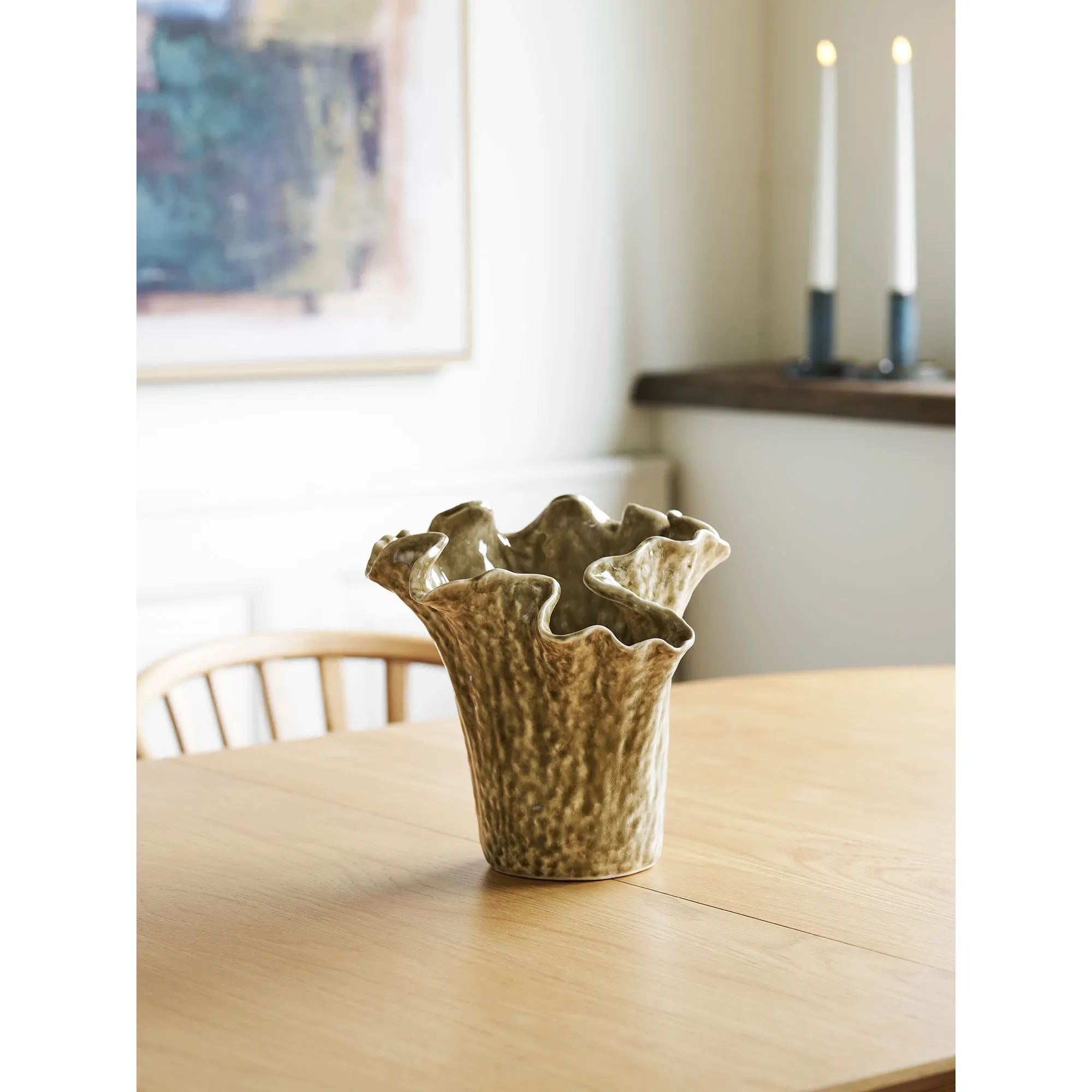 Wazon ceramiczny VASE piaskowy — zdjęcie 2