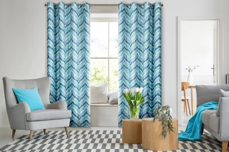 ZASŁONA GOTOWA ANN 140X250 CM NIEBIESKI - EU_353269