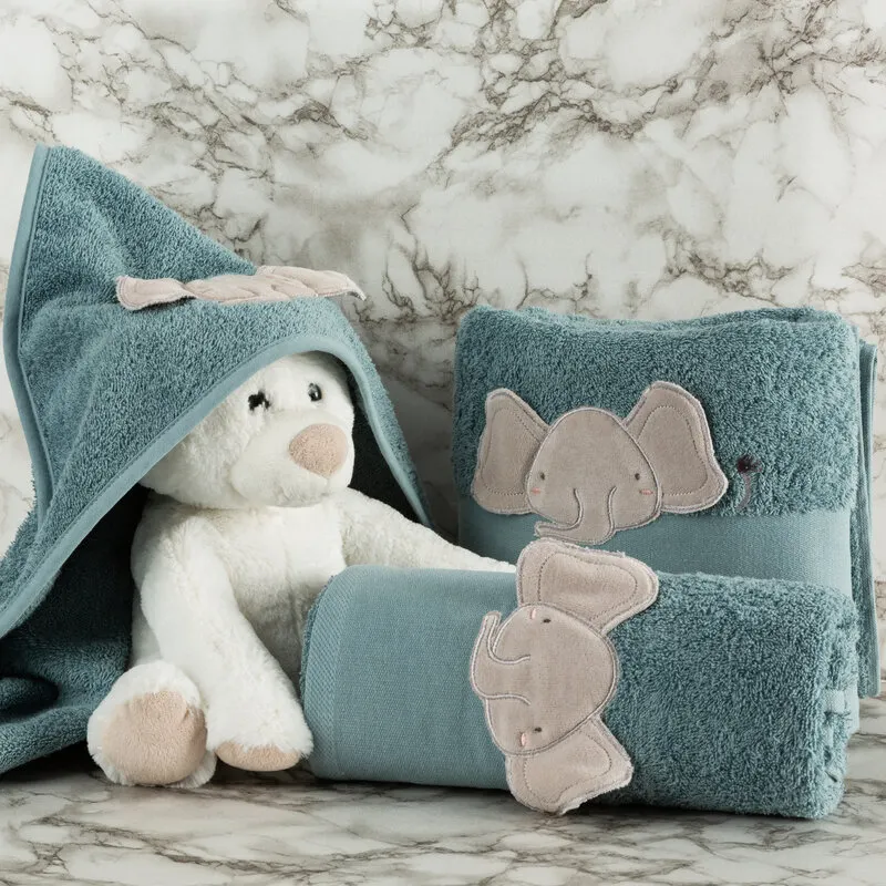 RĘCZNIK DZIECIĘCY BABY59 70 X 140 CM NIEBIESKI - EU_458354