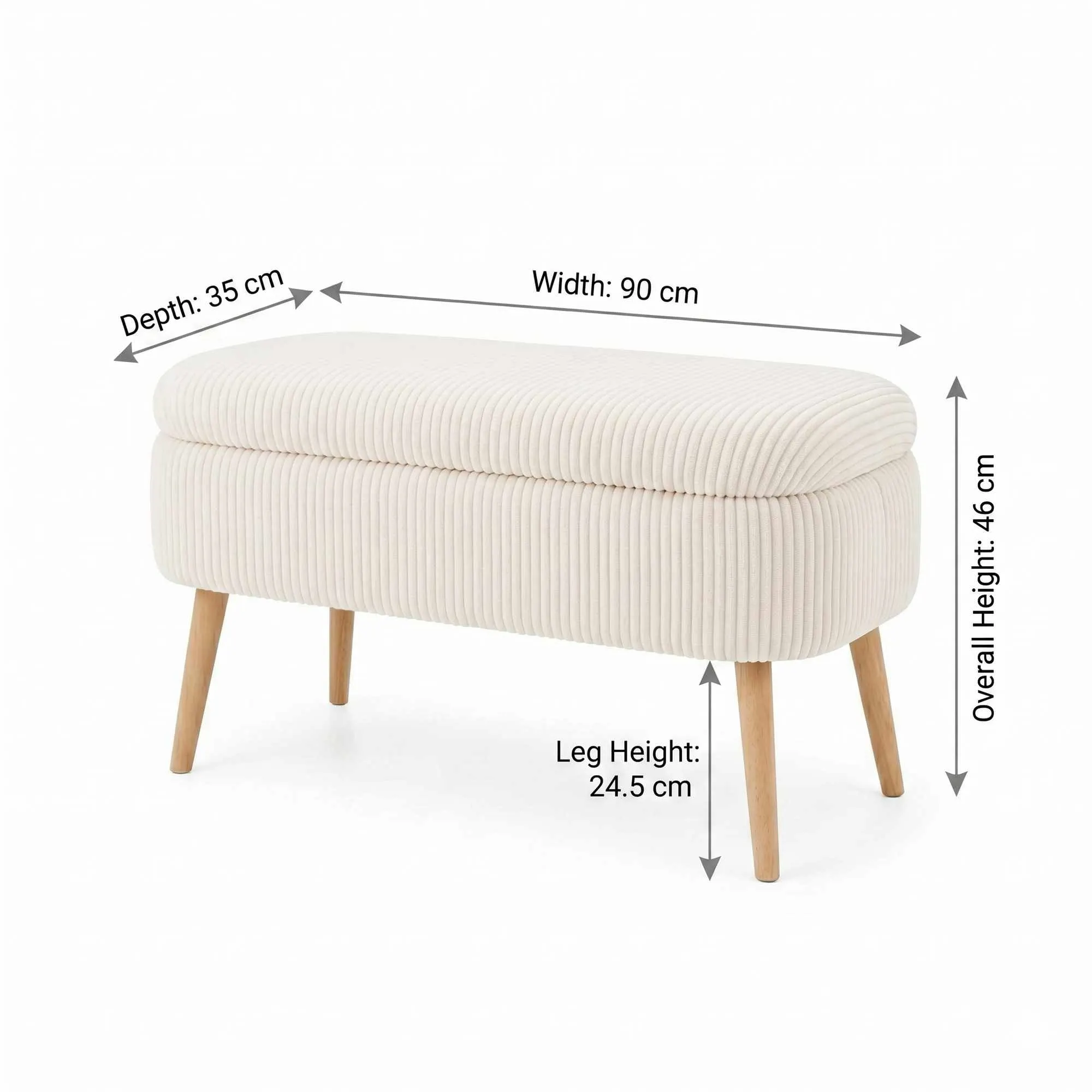 image ottoman, bench, corduroy, fabric, beige