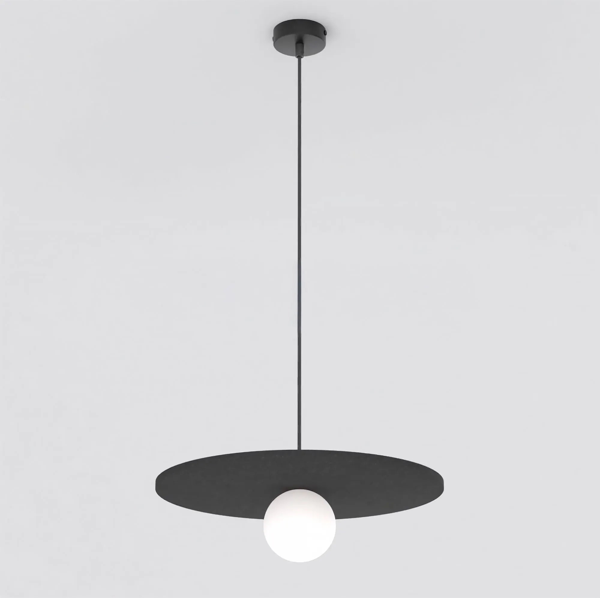 image lampa wisząca, kula, czarna, zawieszenie, okrągły odznakowy półkole
