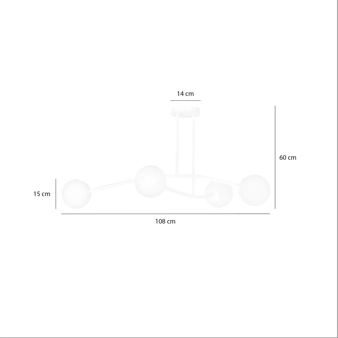 Lampa wisząca HALLDOR 4 biała — zdjęcie 9