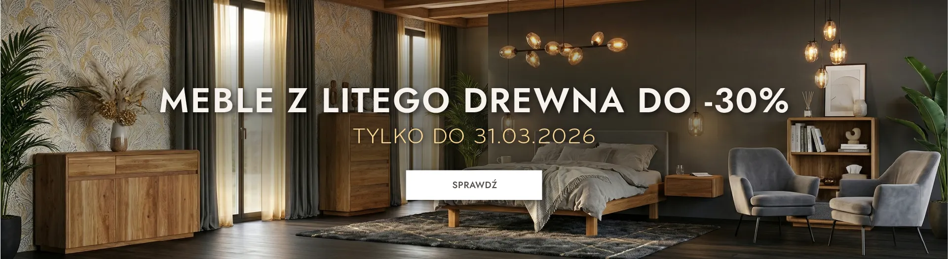 meble, drewniane, sypialnia, szafa, fotel