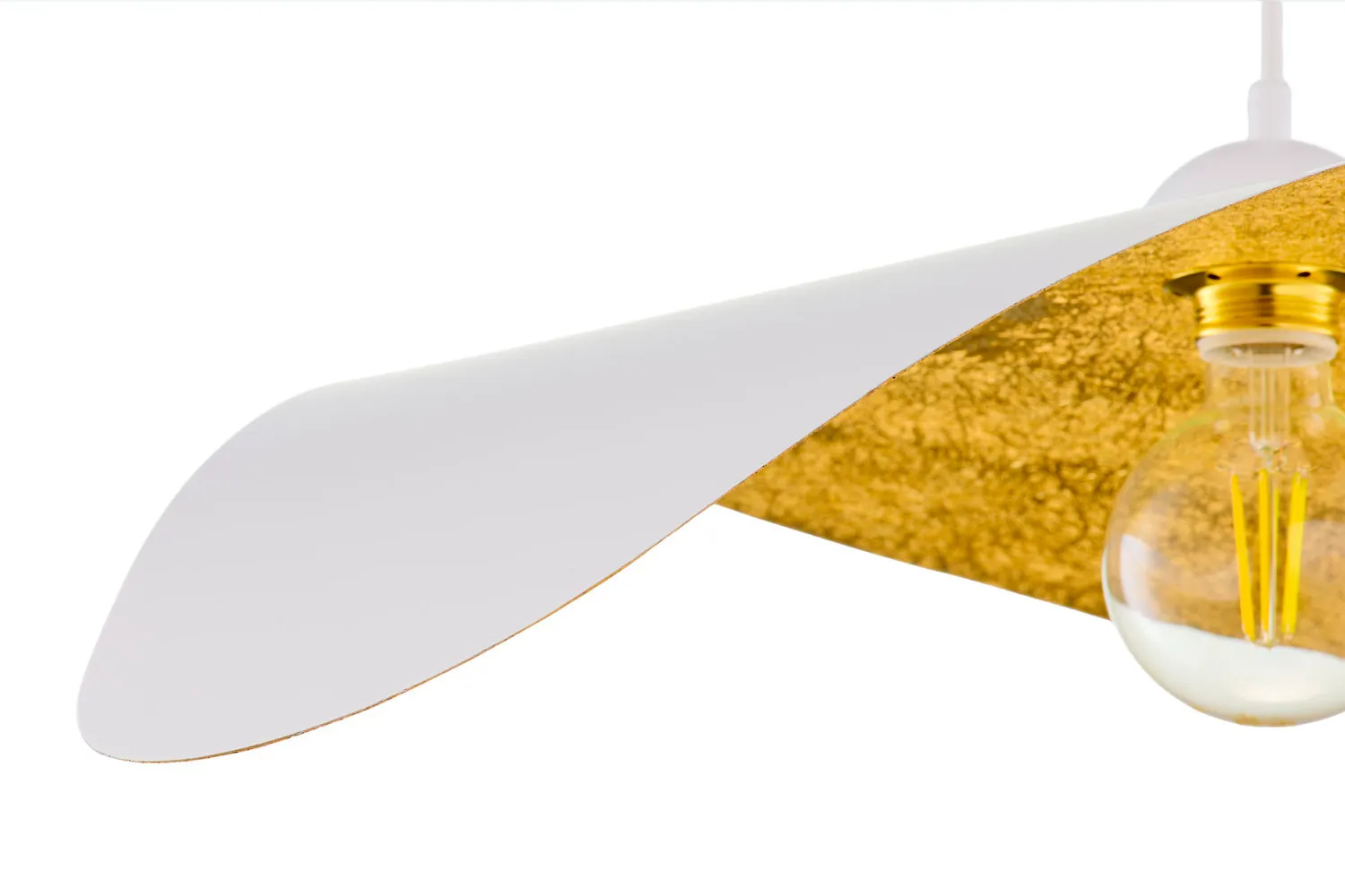 image lampa, pendant, żarówka, metal, złoto