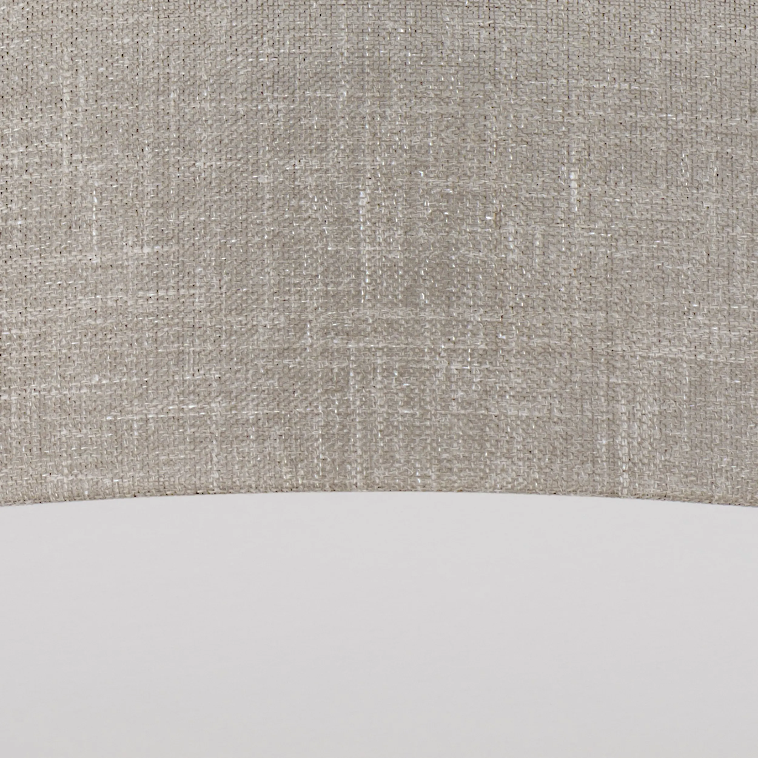 Lampa sufitowa RONDO na czarnej sztycy brązowa okrągła oprawa z tkaniny biały klosz 60x35cm - TK_6248