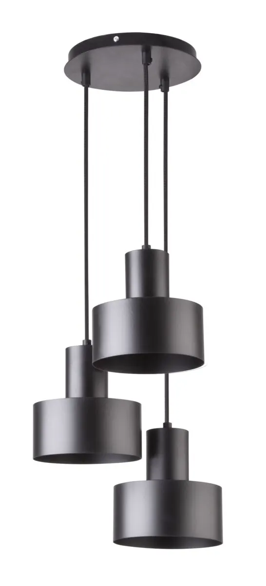 Lampa wisząca RIF 3 czarna Lampa wisząca RIF 3 czarna