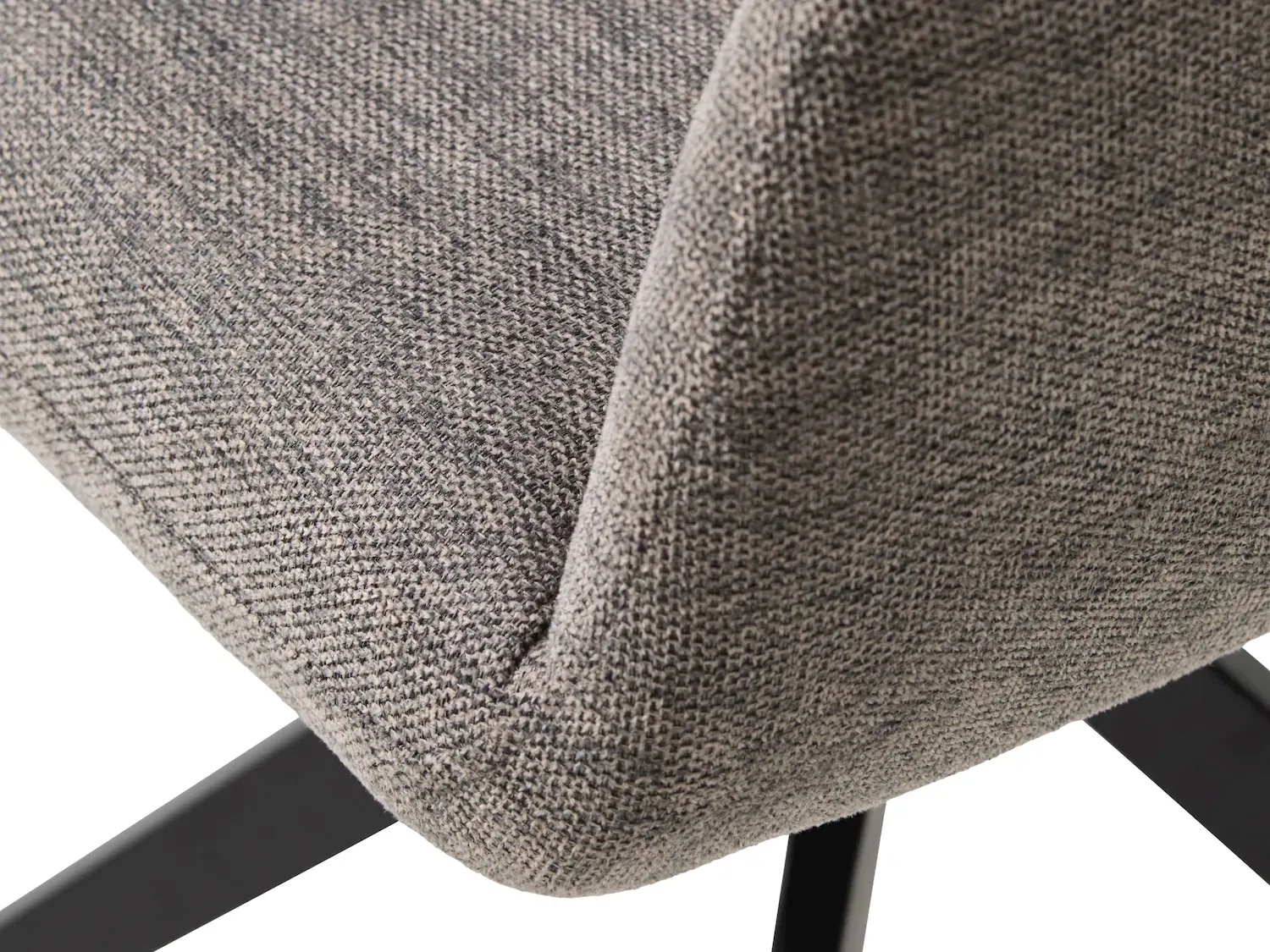 Krzesło obrotowe ROXANA z podłokietnikami szare - UN_54930004