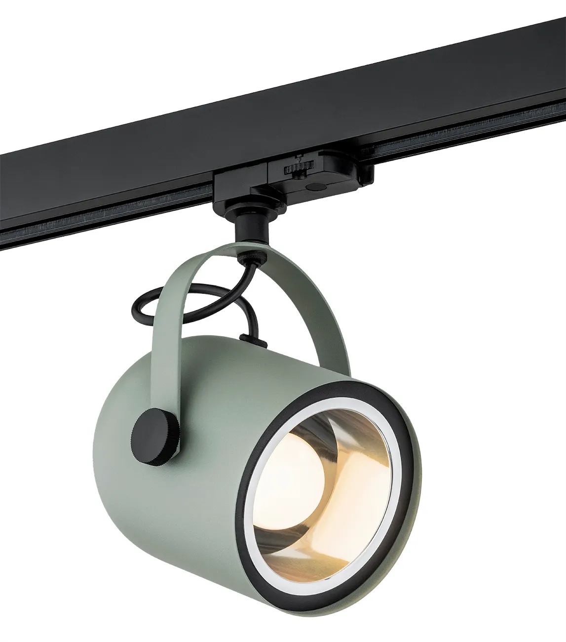 Reflektor NET szałwia czarny regulowany możliwość montażu do szyny 24x14cm Reflektor NET szałwia czarny regulowany możliwość montażu do szyny 24x14cm