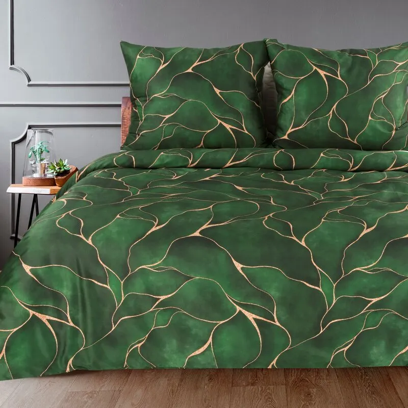 KOMPLET POŚCIELI W PUDEŁKU GIFT1 160 X 200 CM ZIELONY KOMPLET POŚCIELI W PUDEŁKU GIFT1 160 X 200 CM ZIELONY