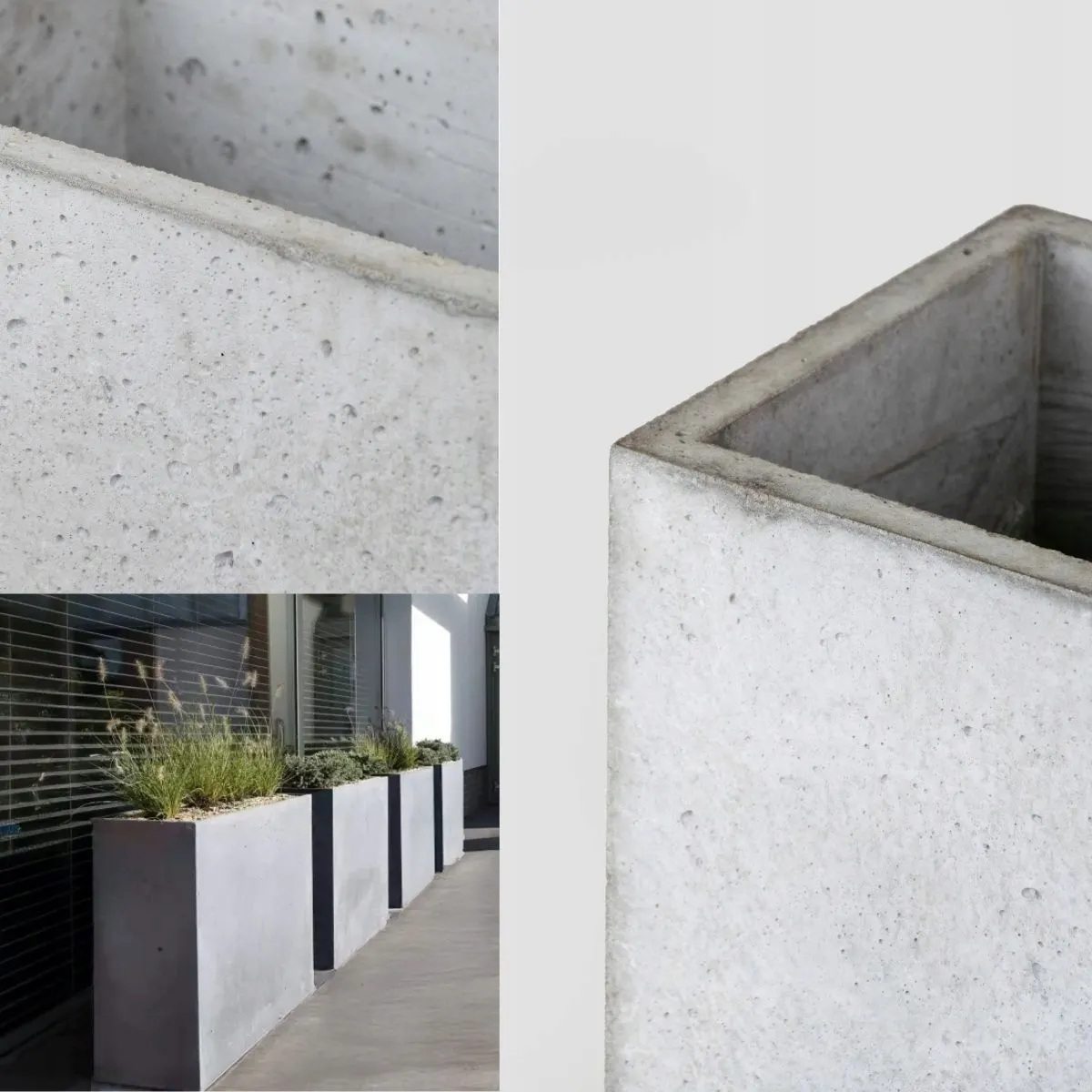 DONICZKA zewnętrzna betonowa SEVRAN szara - LD_TZ000548