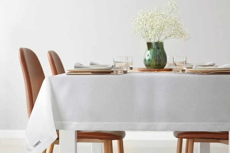 OBRUS ELLEN 145 X 280 CM BIAŁY - EU_391220