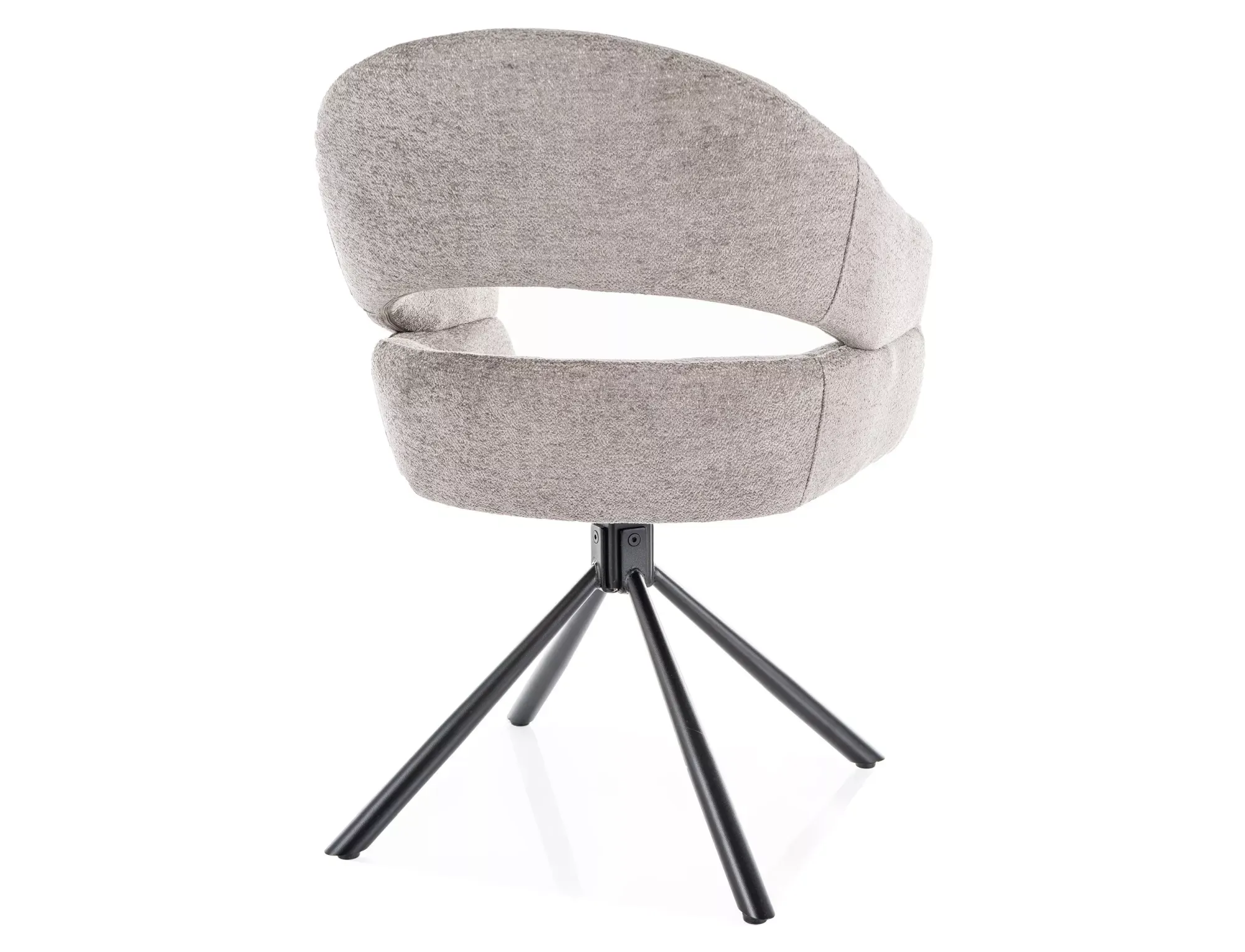 Krzesło jadalniane BORGO RAVEN ciemny beż/czarne nogi - BORGORCSZ