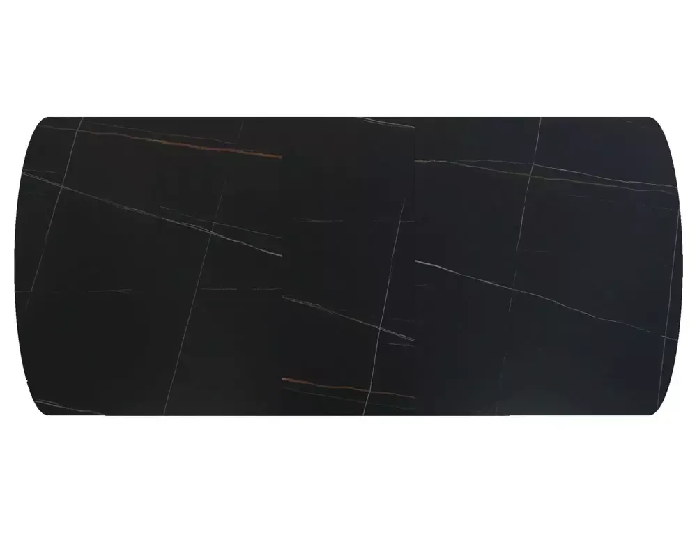 Stół rozkładany ceramiczny VECTOR 90x180-220 czarny mat - VECTORC180