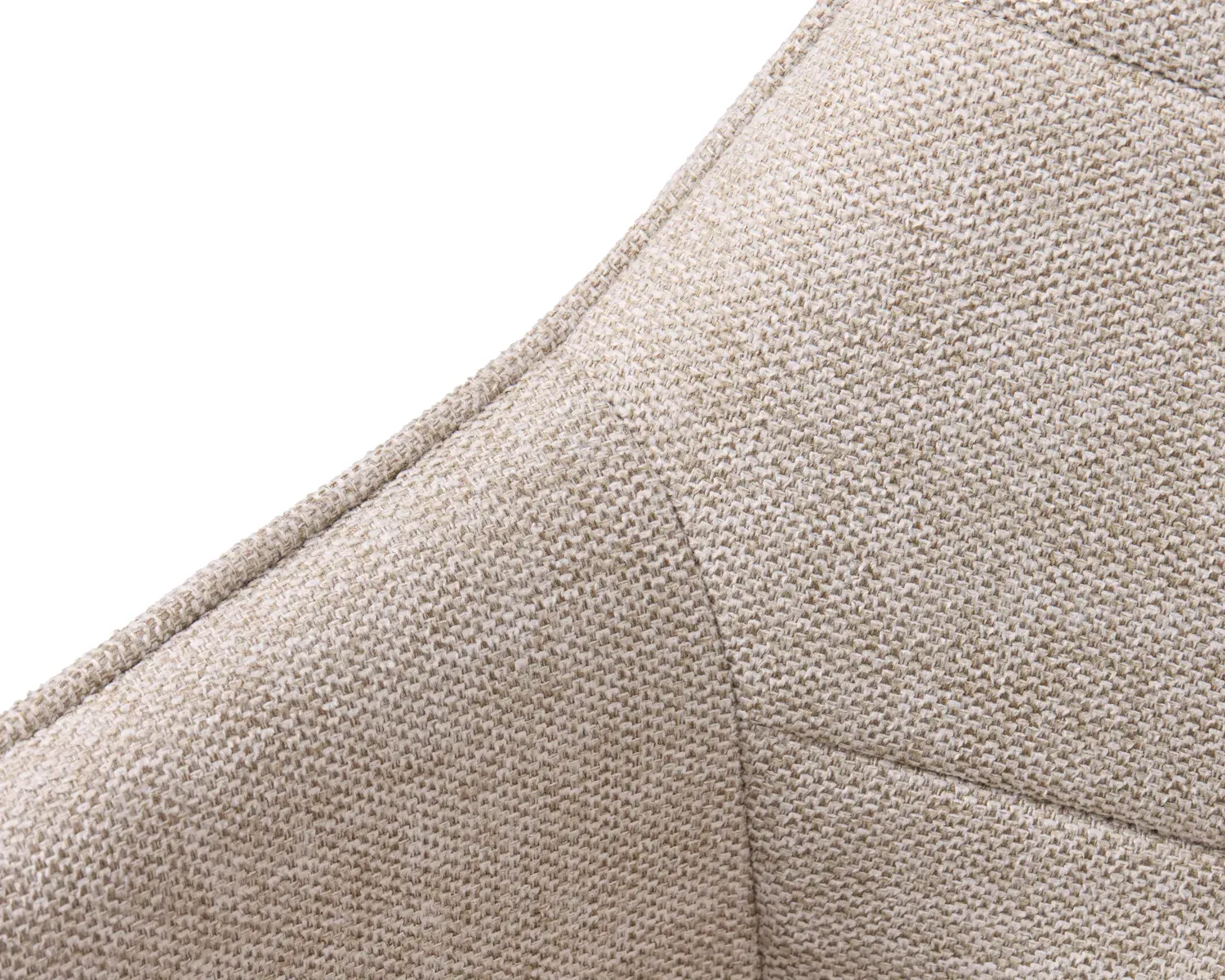 Krzesło pikowane NOLAN metalowe nóżki - piaskowy - UN_50800000