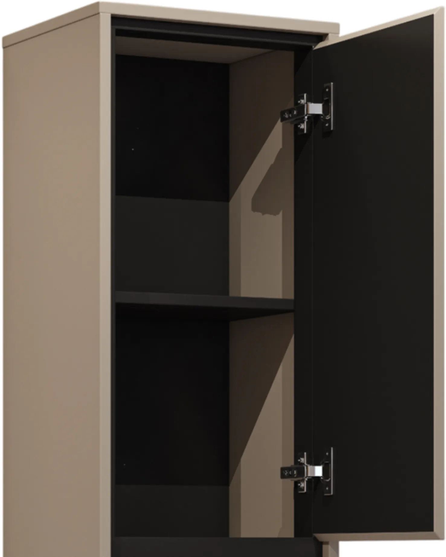 Szafka wisząca IRVINE 1-drzwiowa - congo, czarny - 30CWNP03