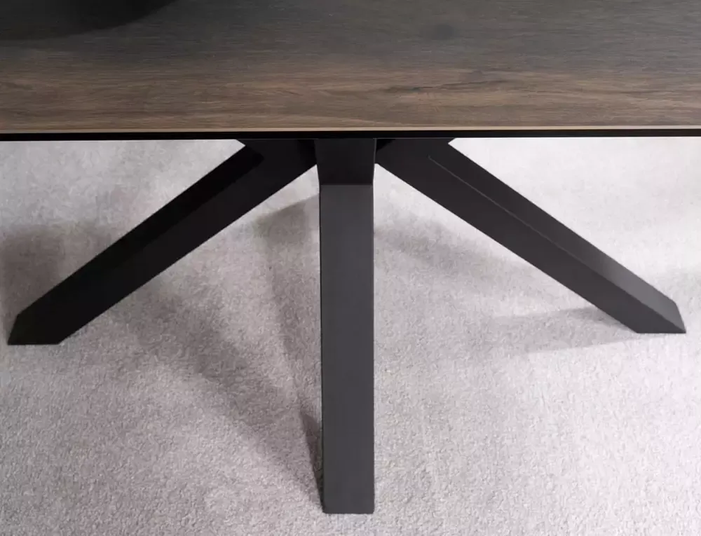 Stół rozkładany COLUMBUS CERAMIC 90x160-240 cm brązowy efekt drewna - COLUMBUSCBRC160