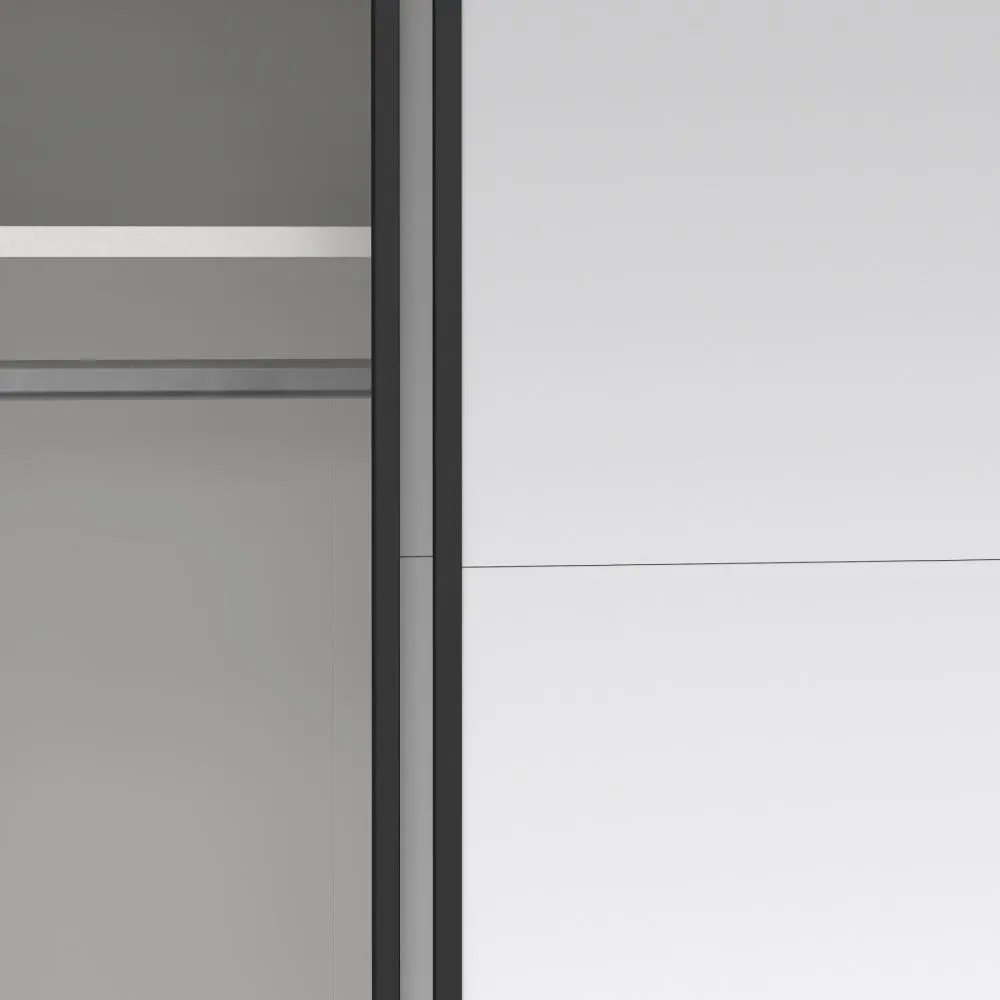 Szafa przesuwna 2-drzwiowa z lustrami BERGAMO 180 x 220 cm Jackson Hickory - TV_65200/15HLMI