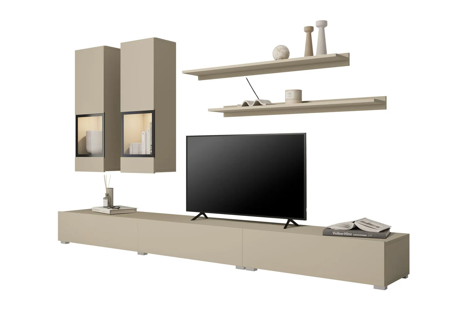 Meblościanka 5-częściowa BAROS beż jasny - 2412BM10