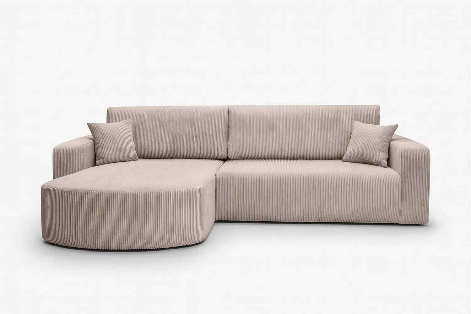 Narożnik uniwersalny BIS rozkładany tkanina Poso 02 cappuccino - NAROZNIK_BIS_XL_POSO02