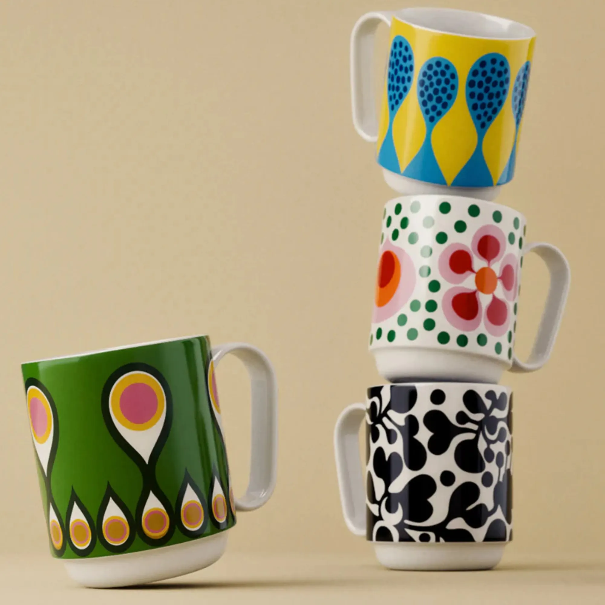 kubek, mug, series, colorful, patterns
