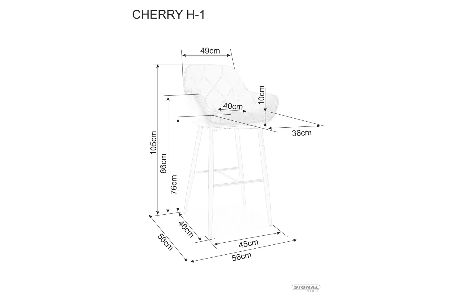 cherry h-1.rys Wykres, Działka, Schemat, Plan, Schemat CAD