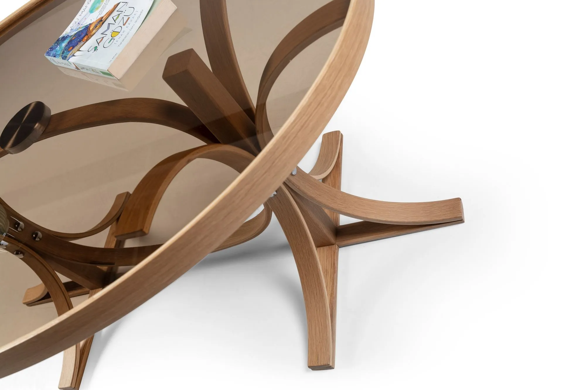 Stolik kawowy BUKET 75x118 cm dąb naturalny - ASI_643MRL1109