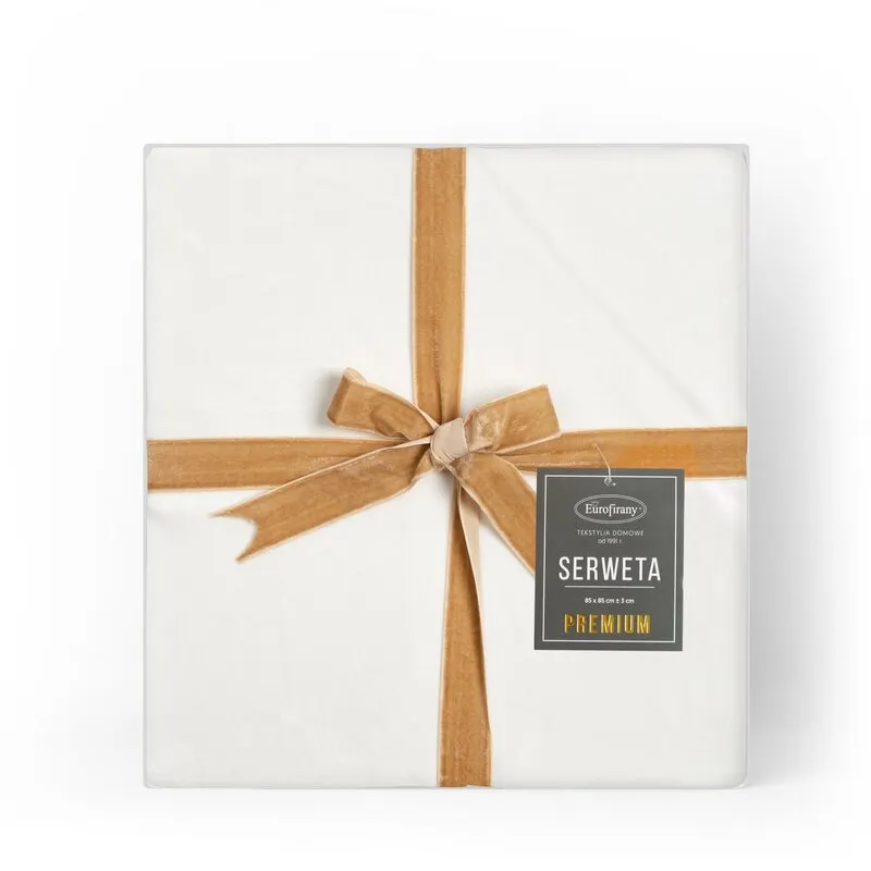 OBRUS VELVET 85X85 CM BIAŁY - EU_409972