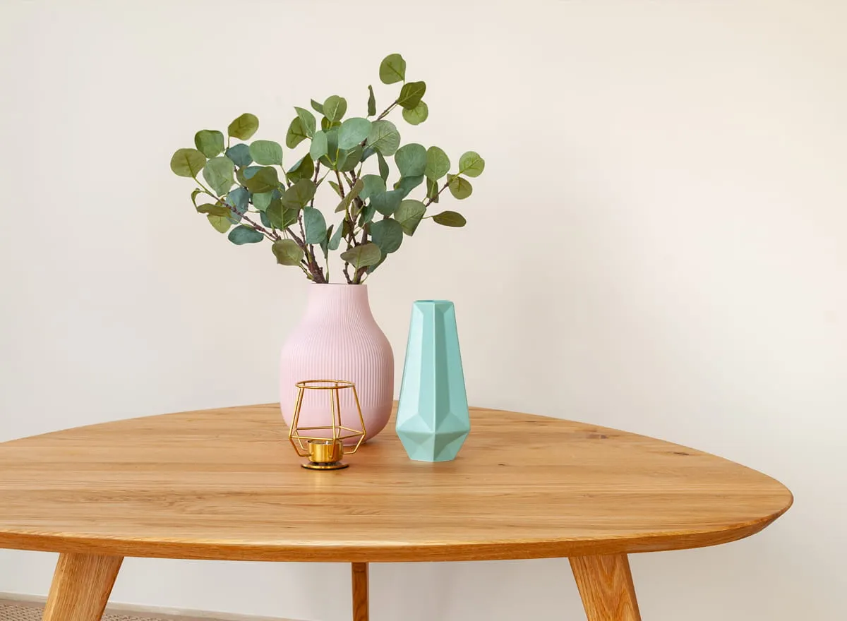 Stolik kawowy dębowy ORBETELLO owalny 95x96 cm - dąb olejowany - 3SORB59