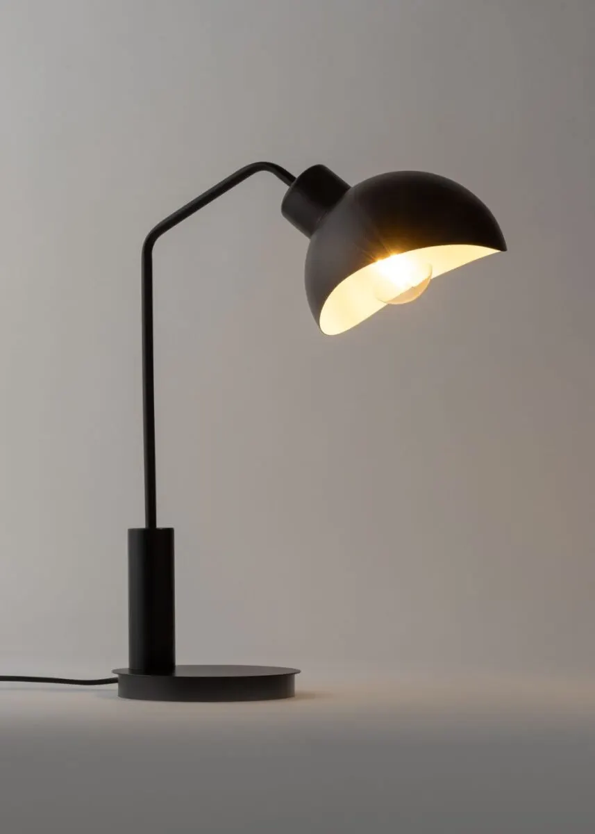 Lampa stołowa ROY czarno-biała