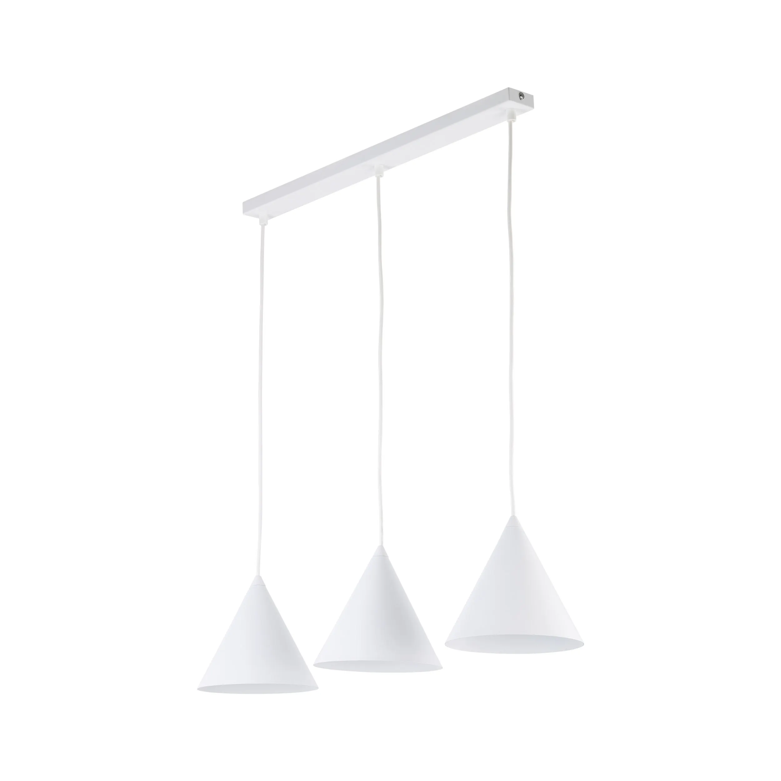 Lampa wisząca CONO biała 120x76x19cm