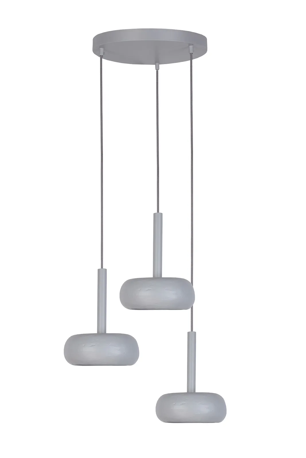 Lampa wisząca OTTO 3 koło ceramiczny klosz szara Łazienka, Wewnątrz, Pokój, Bateria prysznicowa, Lampa
