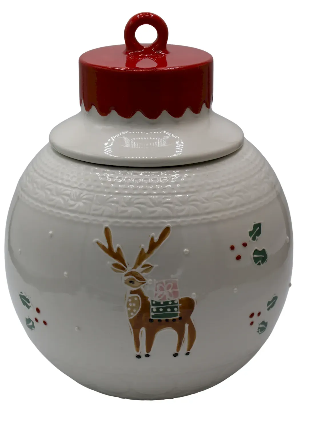 POJEMNIK ceramiczny BOMBKA ręcznie malowany wielokolorowy