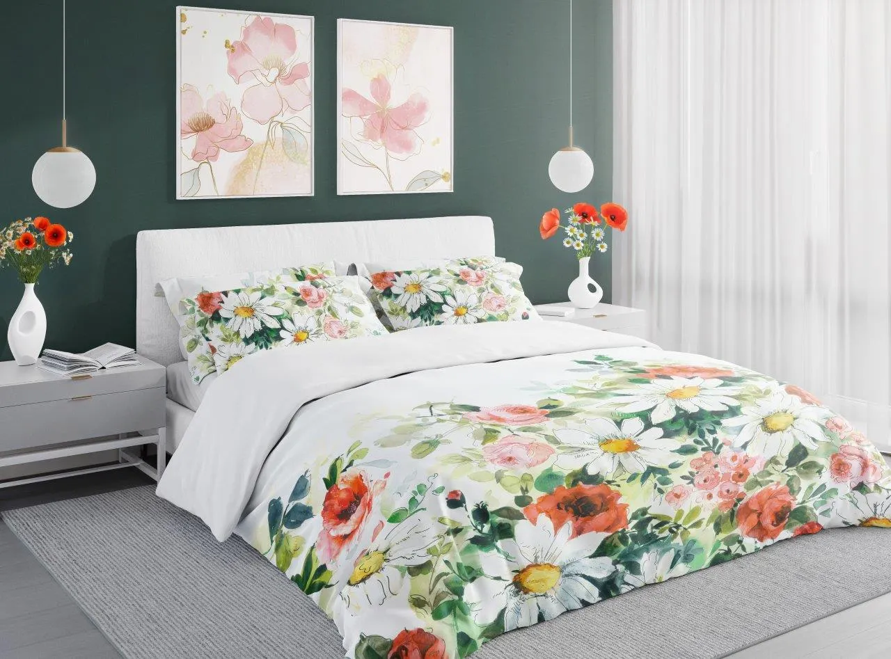 Pościel komplet 160x200+2x70x80 NOBILE 017 satyna bawełaniana fotoprint wielokolorowy - FARO_31228