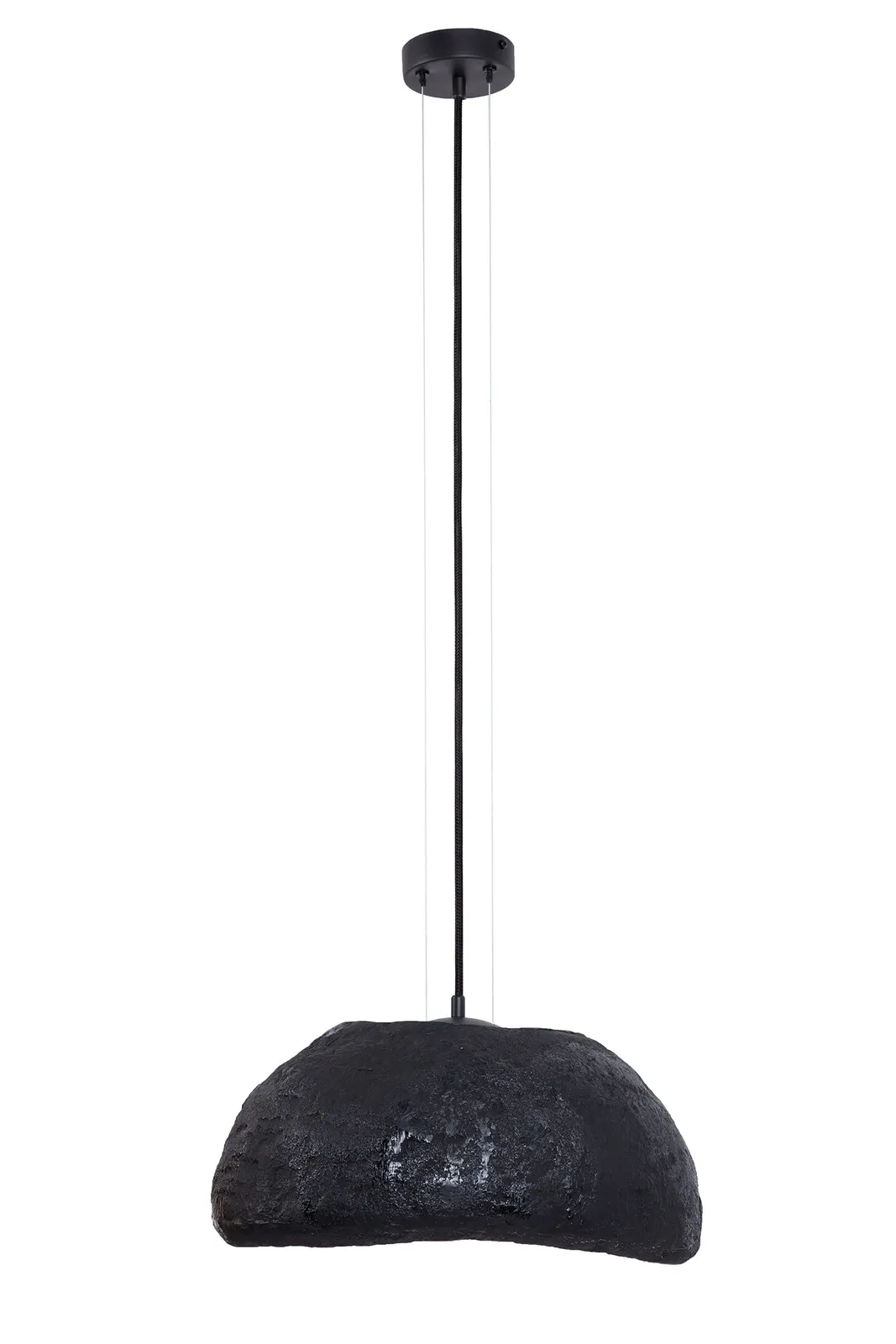 Lampa wisząca SYNTIA M 1 ceramiczny klosz czarna Lampa